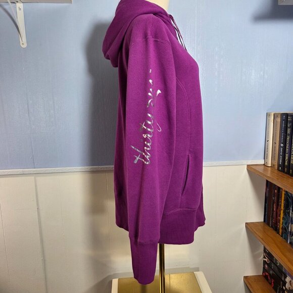 Thirty-one Large Pinky Purple Full Zip Hooded Longsleeve Fleece Jacket - Picture 4 of 10